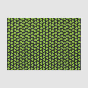 Leichte Shamrocks Schwarz Seidenpapier