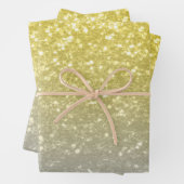 Leichte, silbergraue Imitate Glitzern Geschenkpapier Set (Beispiel)