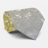 Leichte, silbergraue Imitate Glitzern Krawatte (Gerollt)