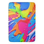 Leichte Spritzer-Farbburstgestaltung Badematte (Vorderseite Vertikal)
