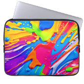 Leichte Spritzer-Farbburstgestaltung Laptopschutzhülle (Vorderseite)