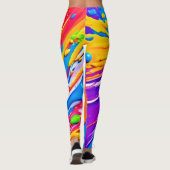 Leichte Spritzer-Farbburstgestaltung Leggings (Rückseite)