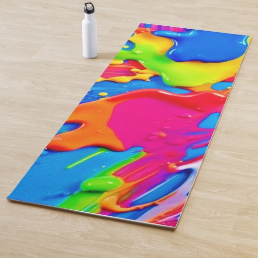 Leichte Spritzer-Farbburstgestaltung Yogamatte (Beispiel)