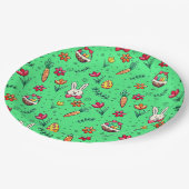 Leichte Teller für grüne Ostermuster (Schrägansicht)