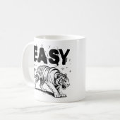 Leichte Tiger Retro Wilde Tierfreunde Kaffeetasse (Vorderseite Links)