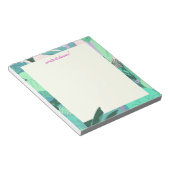 Leichte tropische Dschungeln-Blätter - Notepad Notizblock (angewinkelt)