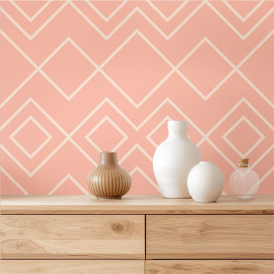 Leichte tropische Pfirsiche Rosa Orangefarbene Elf Tapete