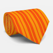 Leichte und dunkle Orange Stilelemente Design Krawatte (Gerollt)
