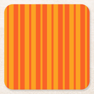 Leichte und dunkle Orange Stilelemente Design Rechteckiger Pappuntersetzer