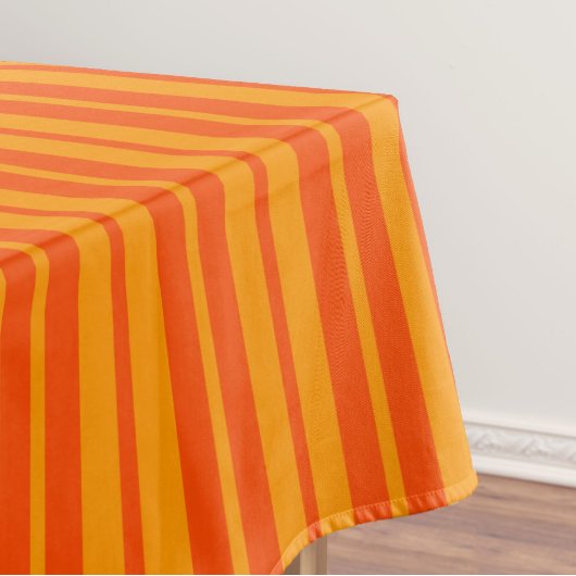 Leichte und dunkle Orange Stilelemente Design Tischdecke