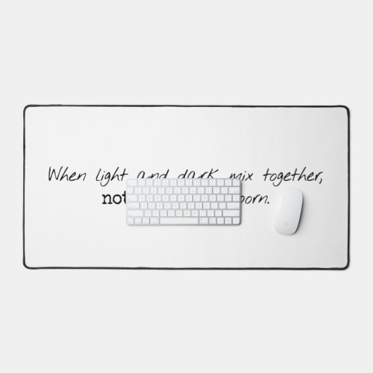 Leichte und dunkle Schreibtischmatte (Tastatur & Maus)