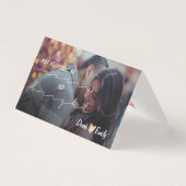 Leichte und helle Hübsche Script-Holiday-Fotokarte (Vorderseite)