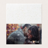 Leichte und helle Hübsche Script-Holiday-Fotokarte (Außenseite Aufgefaltet)