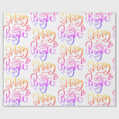 Leichte und helle Regenbogenschrift Geschenkpapier (Flach)