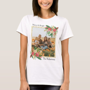 Leichte und helle Wasserfarben Rose Familienurlaub T-Shirt