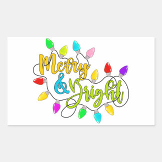 Leichte und helle Xmas-Leuchten rechteckige Aufkle Rechteckiger Aufkleber