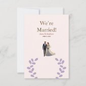 Leichte und komfortable Einladung zur Hochzeit, ge (Vorderseite)