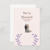 Leichte und komfortable Einladung zur Hochzeit, ge (Vorne/Hinten)