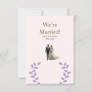 Leichte und komfortable Einladung zur Hochzeit, ge