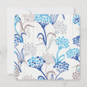 Leichte und luftige Hortensien-Blumenmuster Feiertagskarte (Vorderseite)