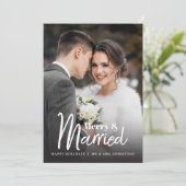 Leichte und Verheiratete Urlaubsfotokarte Feiertagskarte (Stehend Vorderseite)