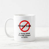 Leichte Unterhaltung ist mündliches Spam Kaffeetasse (Links)