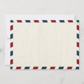 Leichte Vintage Karte Hochzeitliches Probe-Dinner (Rückseite)