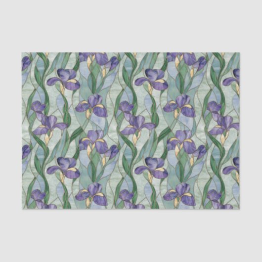 Leichte violette Blüten Seidenpapier (Vorderseite)
