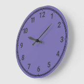 Leichte Violette Große Wanduhr (Winkel)