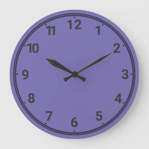 Leichte Violette Große Wanduhr