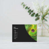 LEICHTE VORTEX AMETHYST-Gelb-Orange Visitenkarte (Stehend Vorderseite)