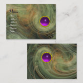 LEICHTE VORTEX AMETHYST lila-gelb-grau Visitenkarte (Vorne/Hinten)