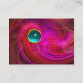 LEICHTE VORTEX AQUAMARINE, rosa, lila, gelb Visitenkarte (Rückseite)