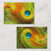 LEICHTE VORTEX AQUAMARINE, rot-gelb-orange Visitenkarte (Vorne/Hinten)