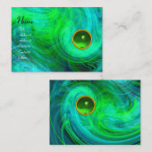 LEICHTE VORTEX EMERALD grün-gelb-orange blau Visitenkarte (Vorne/Hinten)