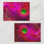 LEICHTE VORTEX EMERALD grün-gelb-rosa lila Visitenkarte (Vorne/Hinten)