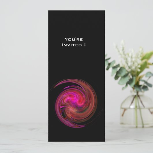 LEICHTE VORTEX, hellrosa, rosa, lila Farbe Einladung (Stehend Vorderseite)