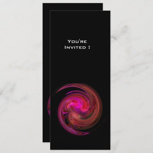 LEICHTE VORTEX, hellrosa, rosa, lila Farbe Einladung (Vorne/Hinten)