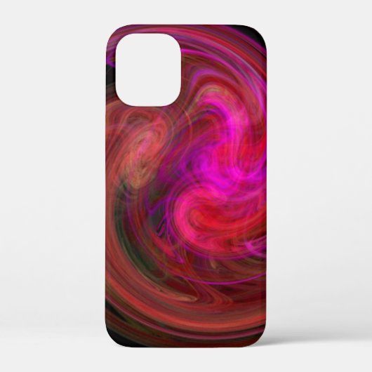LEICHTE VORTEX / Lebendig rosa Fuchsienrot Abstrak Case-Mate iPhone Hülle (Rückseite)