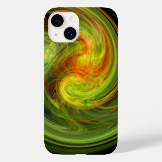 LEICHTE VORTEX, lebhaft gelb Case-Mate iPhone Hülle (Rückseite)