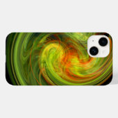 LEICHTE VORTEX, lebhaft gelb Case-Mate iPhone Hülle (Rückseite (Horizontal))