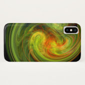 LEICHTE VORTEX, lebhaft gelb Case-Mate iPhone Hülle (Rückseite (Horizontal))