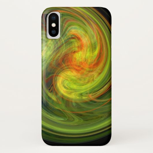LEICHTE VORTEX, lebhaft gelb Case-Mate iPhone Hülle (Rückseite)