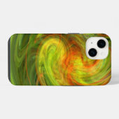 LEICHTE VORTEX, lebhaft gelb iPhone Hülle (Rückseite (Horizontal))