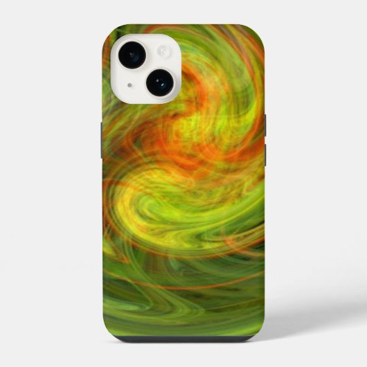 LEICHTE VORTEX, lebhaft gelb iPhone Hülle (Rückseite)