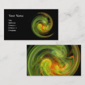 LEICHTE VORTEX, lebhaft schwarz-grün gelb Visitenkarte (Vorne/Hinten)