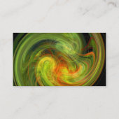 LEICHTE VORTEX, lebhaft schwarz-grün gelb Visitenkarte (Rückseite)