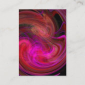 LEICHTE VORTEX Lebhaft schwarz-rosa violett rot Visitenkarte (Rückseite)