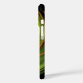 LEICHTE VORTEX Lebhafte Gelborange Fraktal Waves Case-Mate iPhone Hülle (Rückseite / Links)