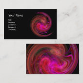 LEICHTE VORTEX, lebhafte, schwarz-rote Fuchsie Visitenkarte (Vorne/Hinten)